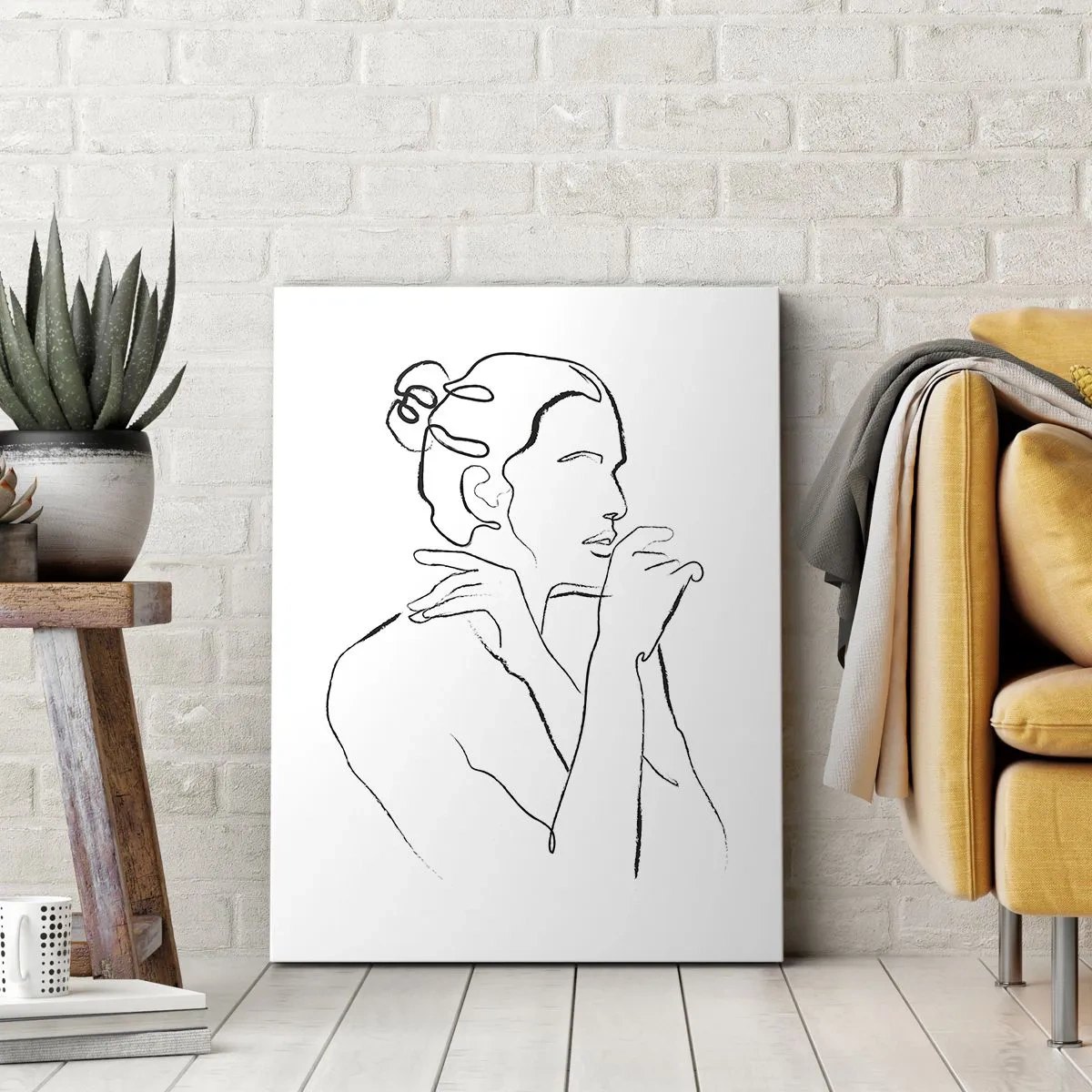 Tablou pe pânză - Actul: un mister senzual - 65x120 cm