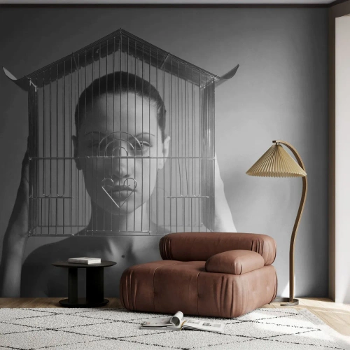 Tapet Autoadeziv Deluxe Sticker - Un portret oarecum suprarealist - Femeie, Bucată, Model - 500x350 cm