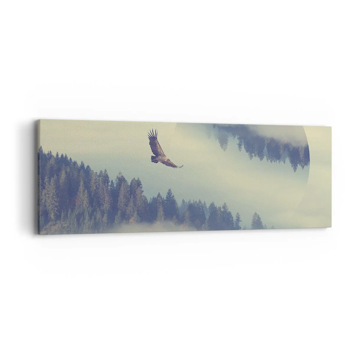 Tablou pe pânză - Am văzut umbra unui vultur - 90x30 cm