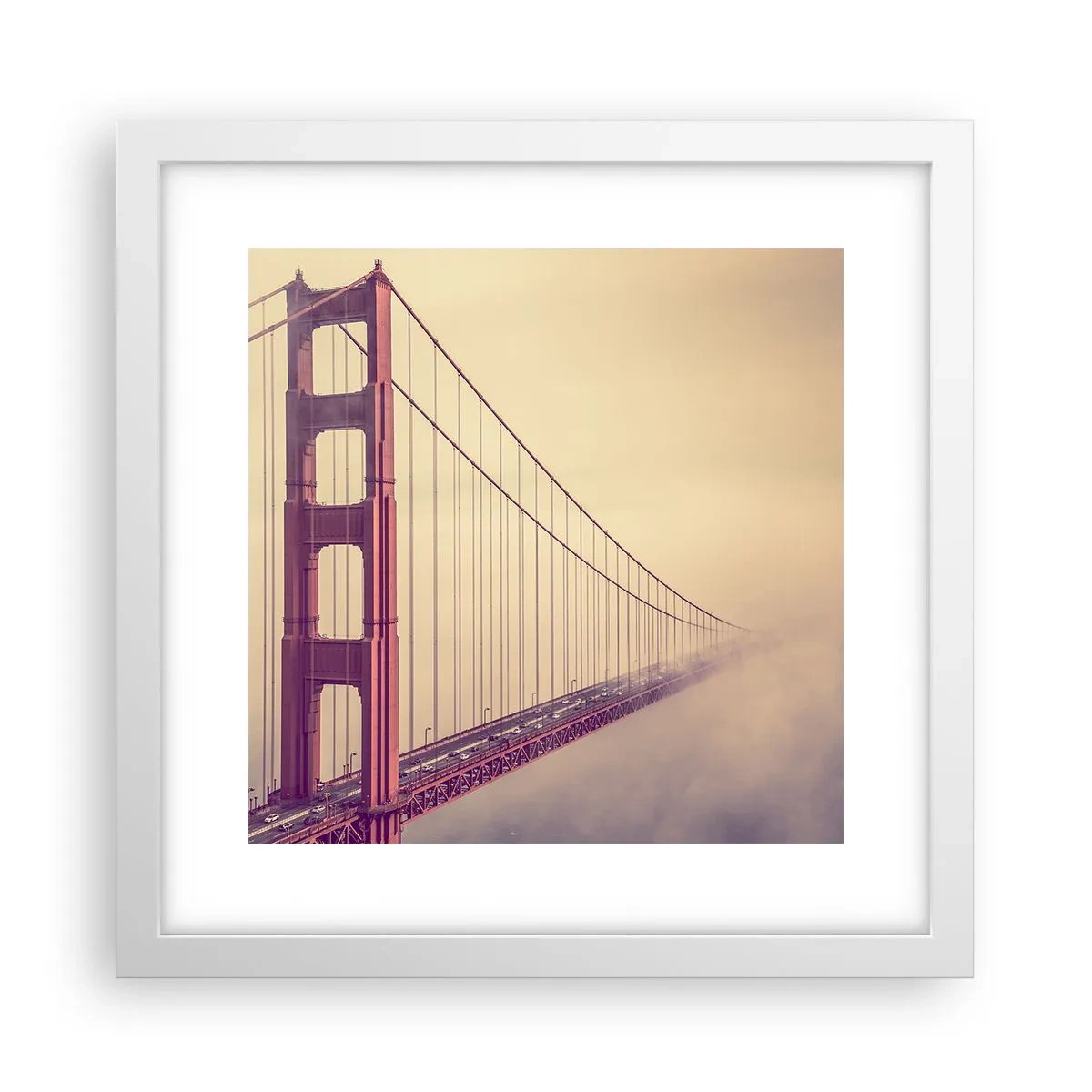 Poster în ramă albă - Între cer și pământ - 30x30 cm