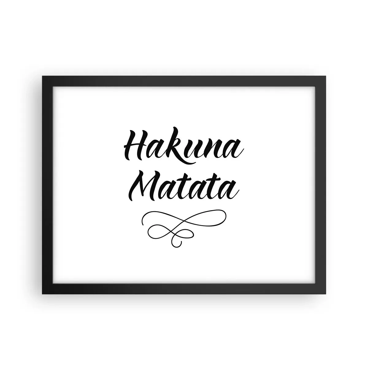 Poster în ramă neagră - Cel mai bun sfat - 40x30 cm
