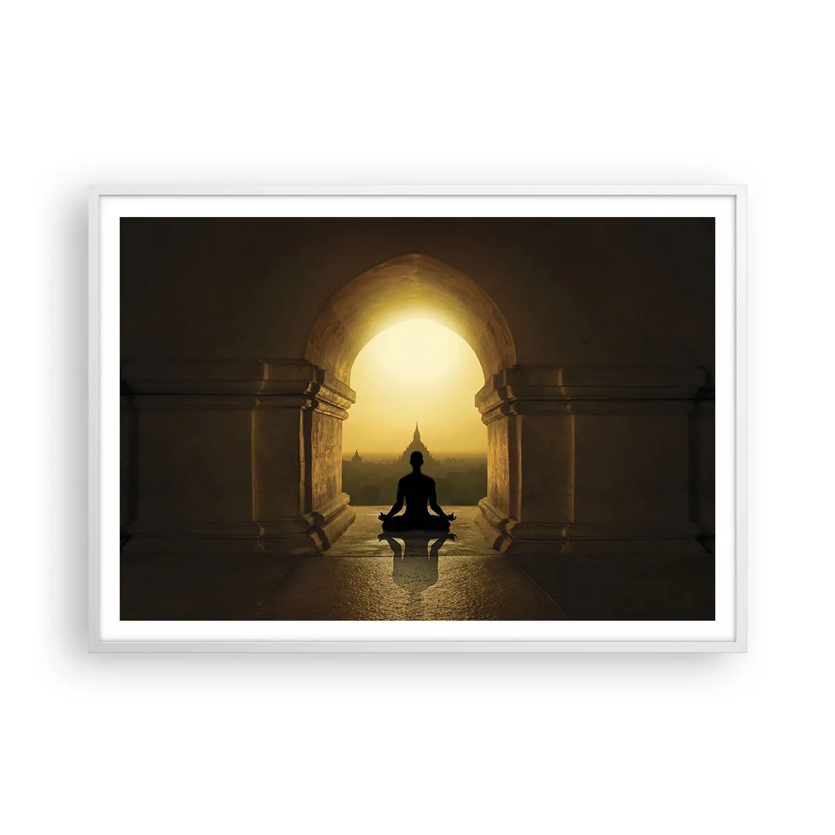 Poster în ramă albă - Armonie completă - 100x70 cm