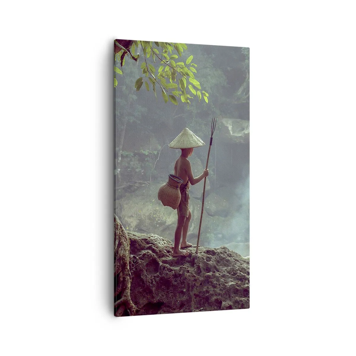 Tablou pe pânză - Prietenul naturii - 55x100 cm