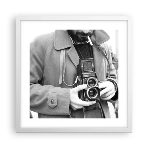 Poster în ramă albă - În stilul retro - 40x40 cm