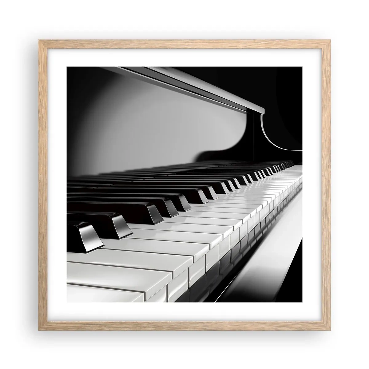 Poster în ramă de stejar deschis - Armonia formelor și a culorilor - 50x50 cm