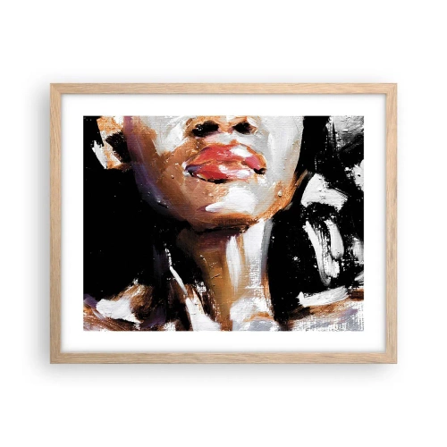 Poster în ramă de stejar deschis - Mândrie fără prejudecăți - 50x40 cm