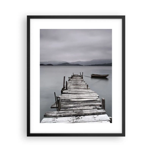 Poster în ramă neagră - Poți pleca mâine - 40x50 cm