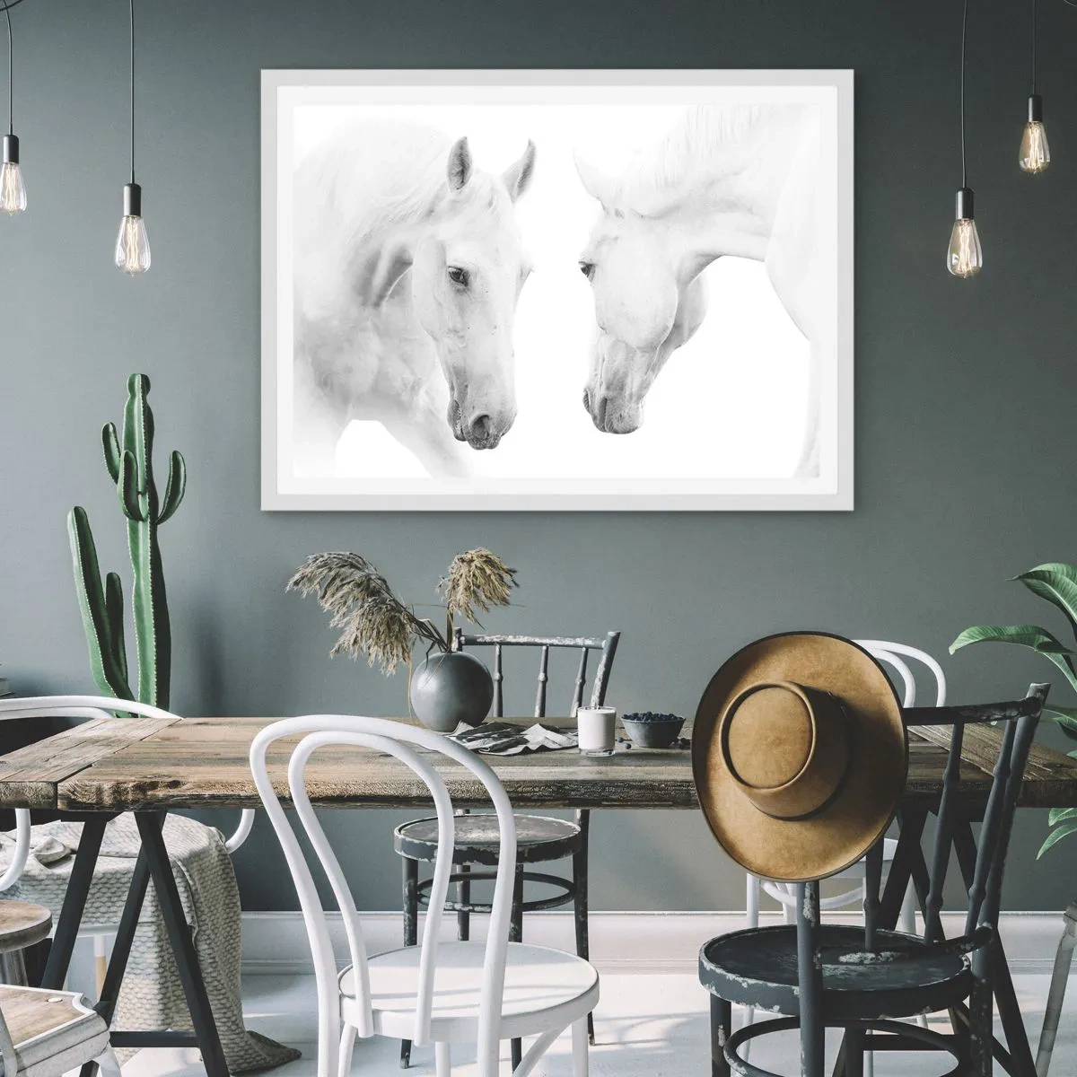 Poster în ramă albă - Este aceasta o prietenie...? - 40x30 cm