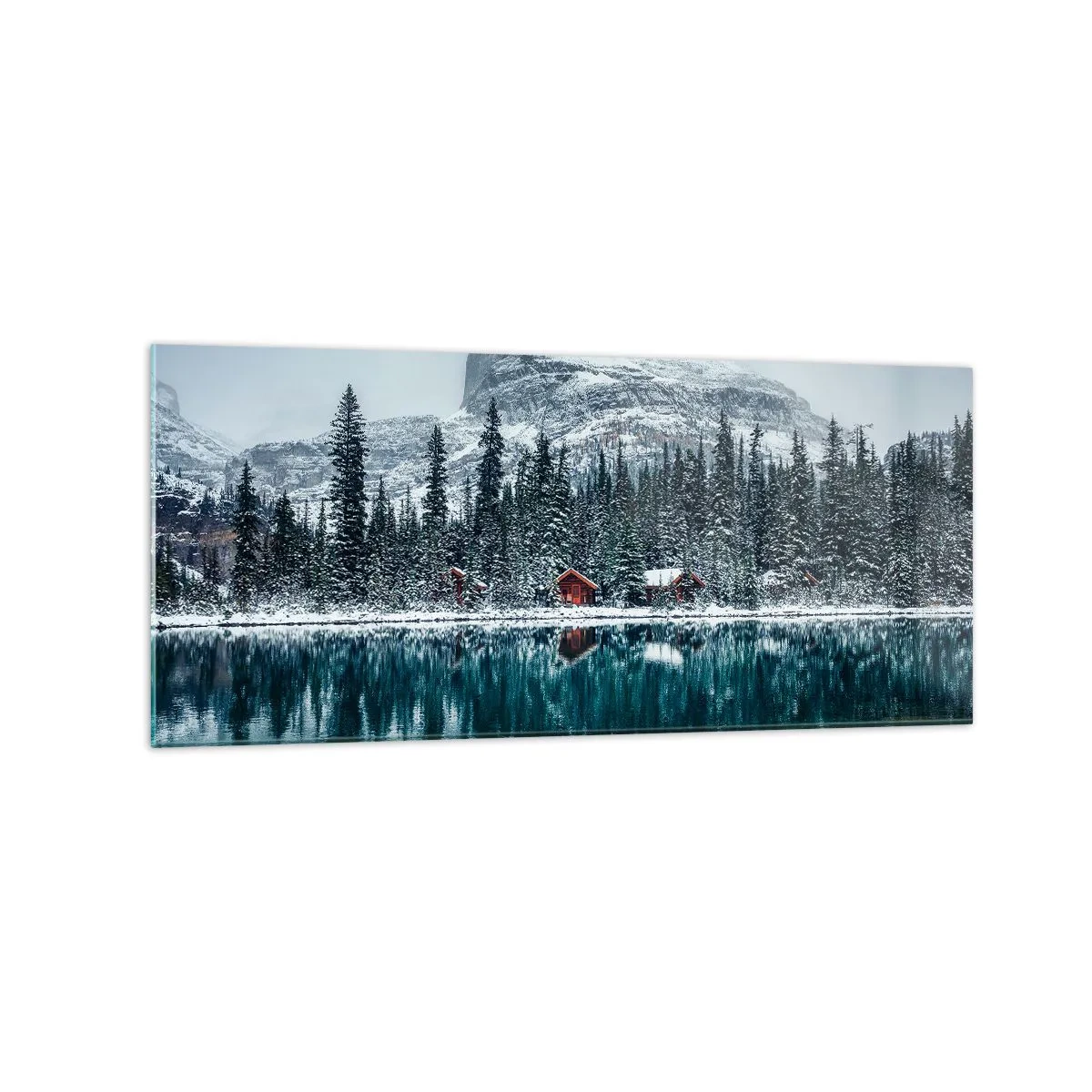 Tablou pe sticlă - Refugiu canadian - 120x50 cm