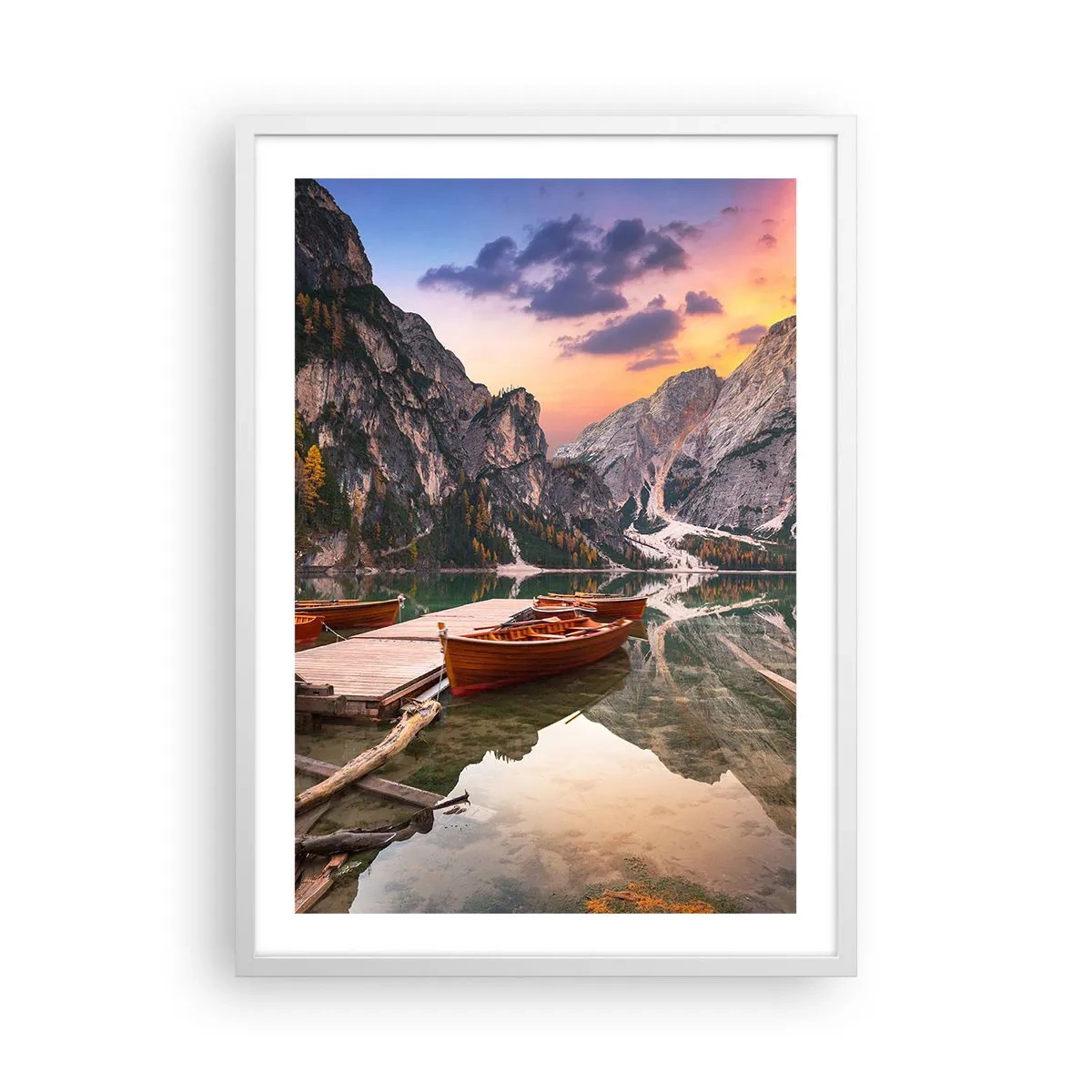 Poster în ramă albă - Promisiunea zilei - 50x70 cm