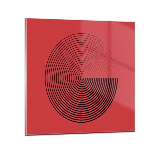 Tablou pe sticlă - Mișcare circulară - 70x70 cm