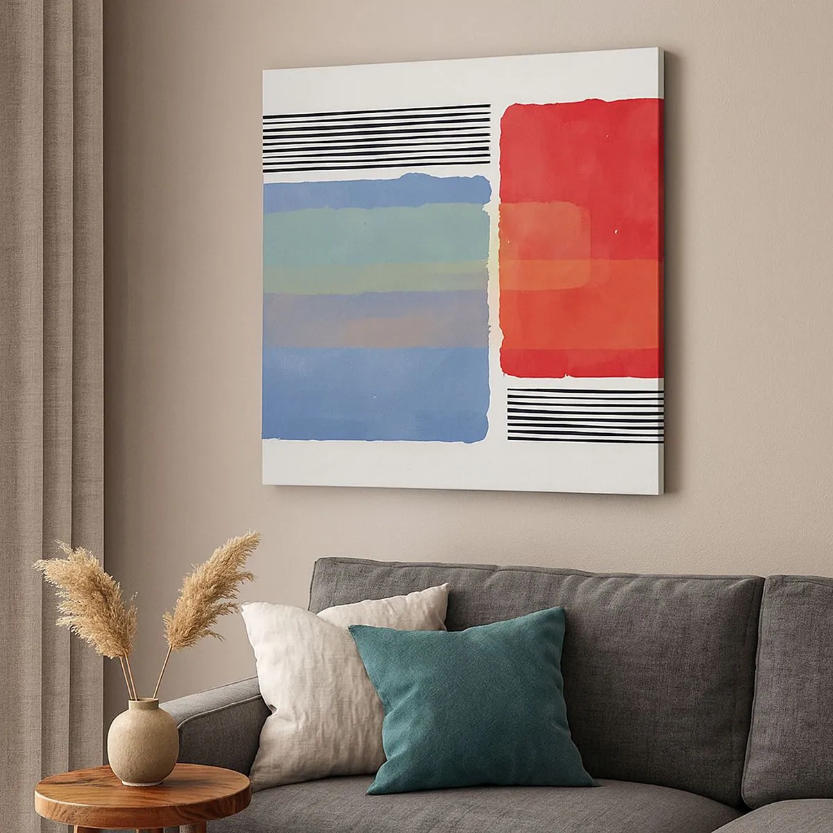 Tablou pe pânză - Spiritul și litera geometriei - 30x30 cm