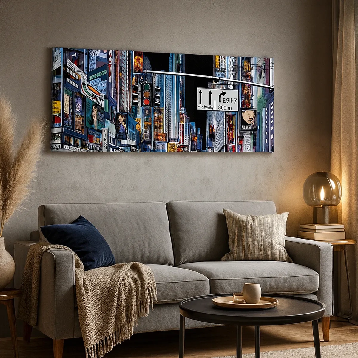 Tablou pe pânză - O noapte mare și comică - 30x30 cm