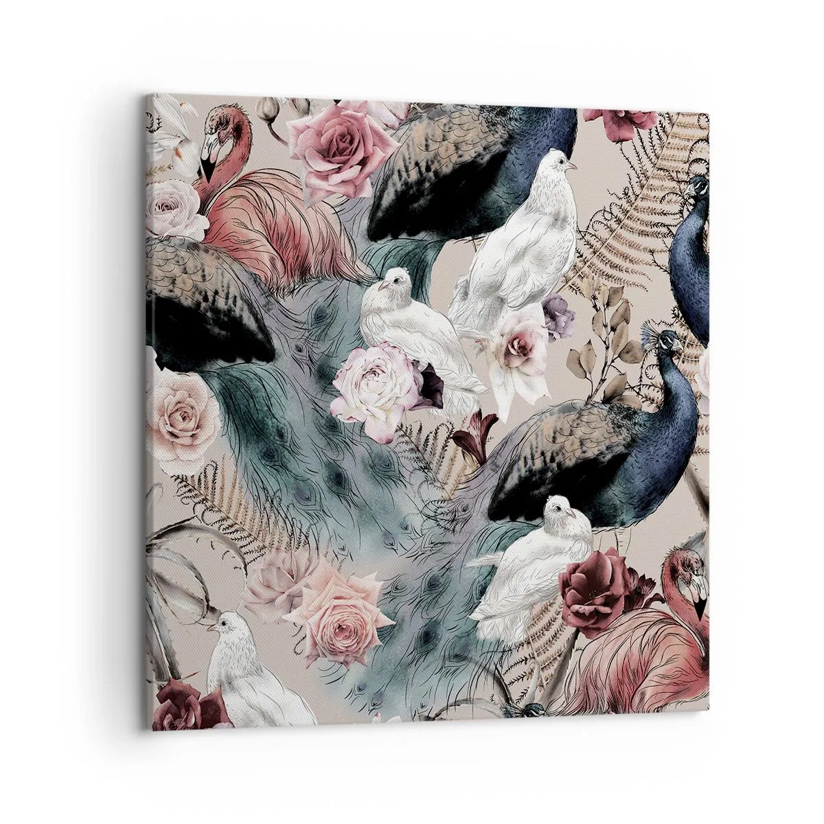 Tablou pe pânză - În grădina palatului - 50x50 cm