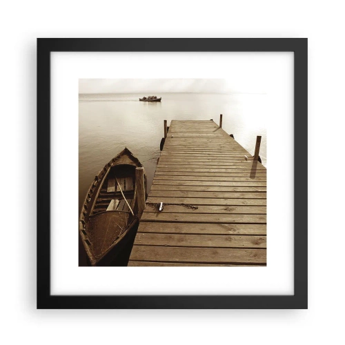 Poster în ramă neagră - Marea pace - 30x30 cm