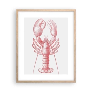 Poster în ramă de stejar deschis - Homar demn de Homer - 40x50 cm