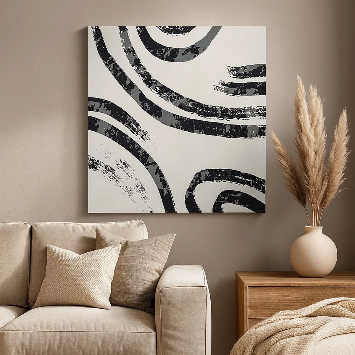 Tablou pe pânză - Pe jumătate oprit - 30x30 cm