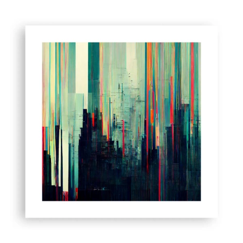 Poster - Oraș futurist - 40x40 cm