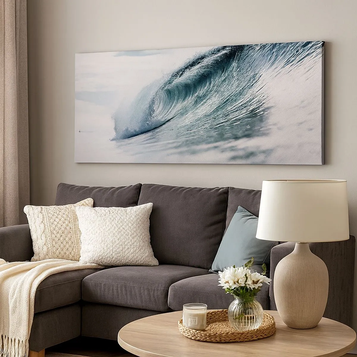 Tablou pe pânză - Summitul apei - 100x40 cm