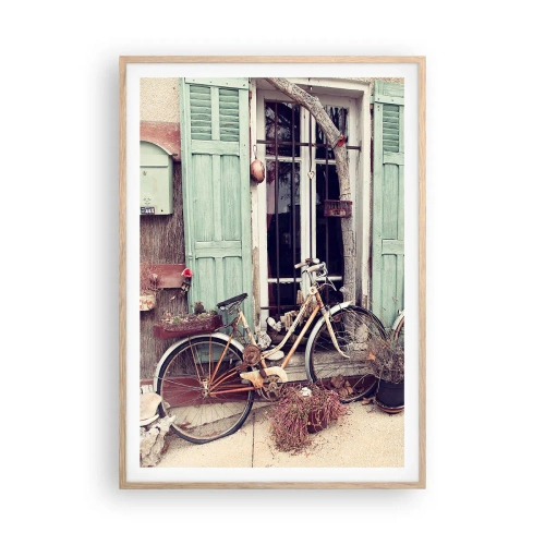 Poster în ramă de stejar deschis - Trăiască provincia! - 70x100 cm