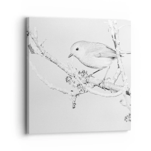 Tablou pe pânză - Dimineață de iarnă - 30x30 cm