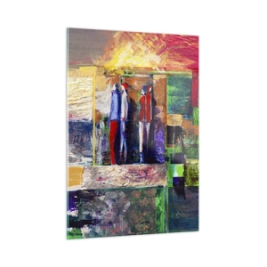 Tablou pe sticlă - Relații și emoții - 50x70 cm