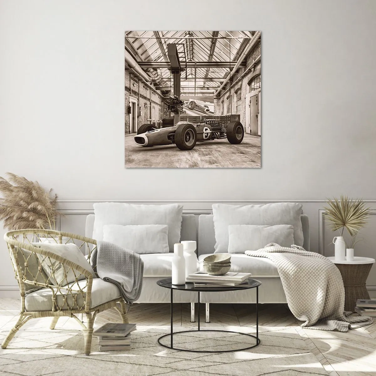 Tablou pe sticlă - Odihna învingătorului - 70x70 cm