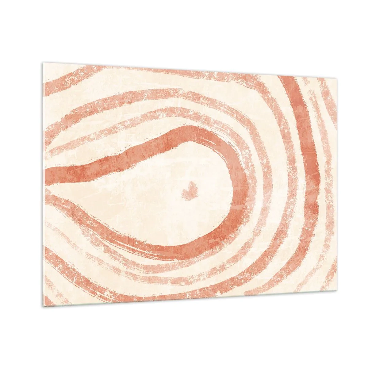 Tablou pe sticlă - Cercuri de corali - compoziție - 100x70 cm