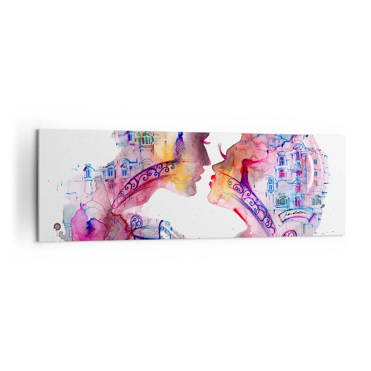 Tablou pe pânză - Podul secret al suspinelor - 160x50 cm