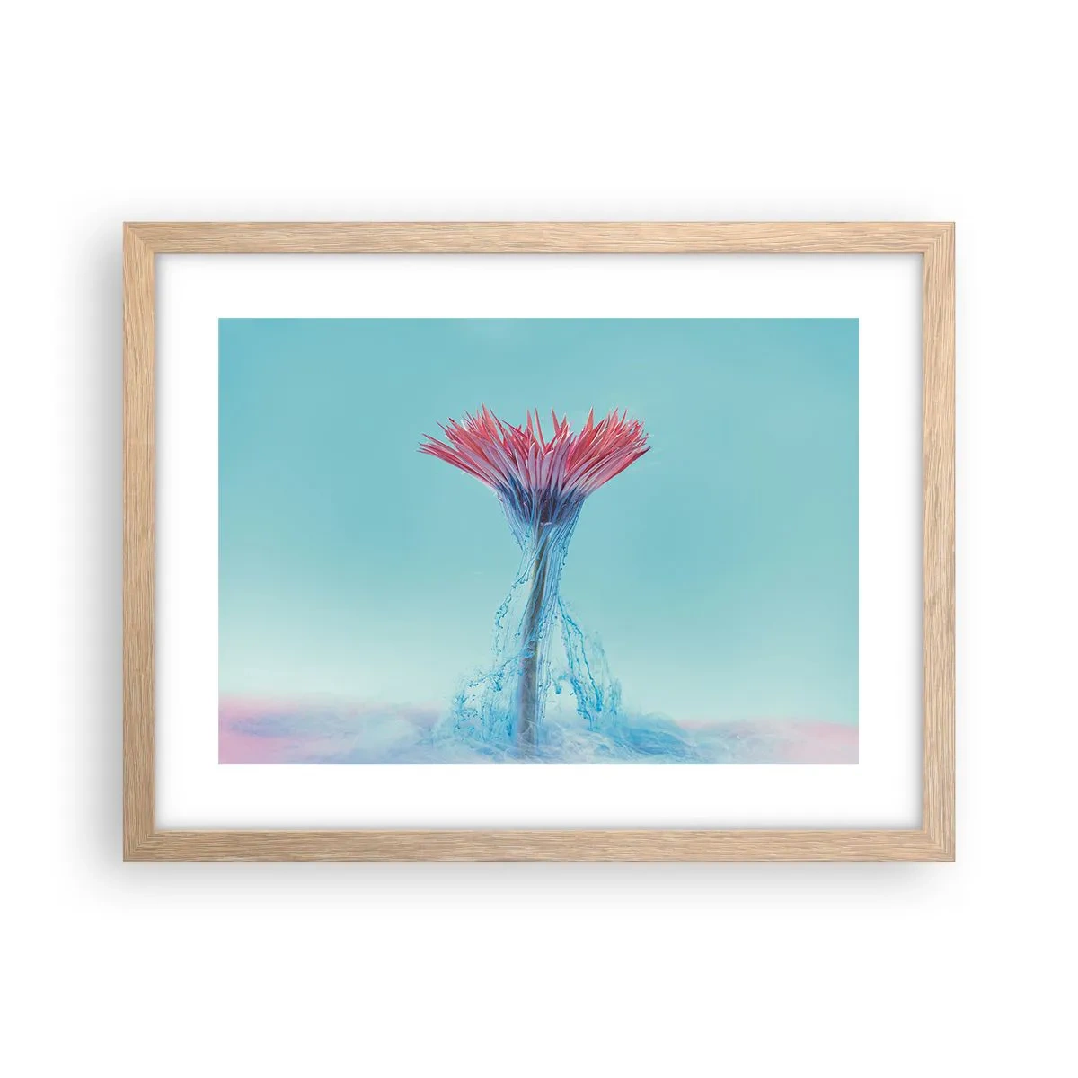 Poster în ramă de stejar deschis - Într-o unduire revigorantă - 40x30 cm