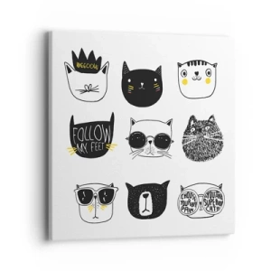 Tablou pe pânză - Fiecare este diferit - 40x40 cm