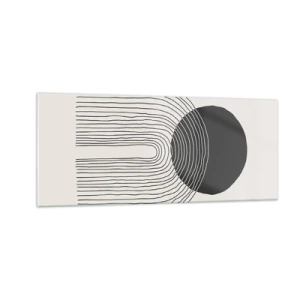 Tablou pe sticlă - Tremurând și încrezător - 100x40 cm