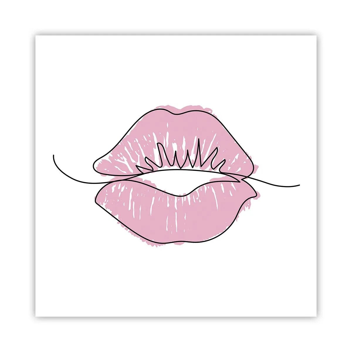 Poster - Vrei un sărut? - 60x60 cm