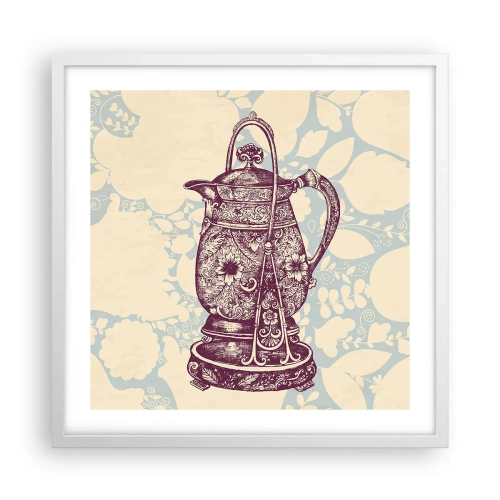 Poster în ramă albă - Frumusețea vieții de zi cu zi - 50x50 cm