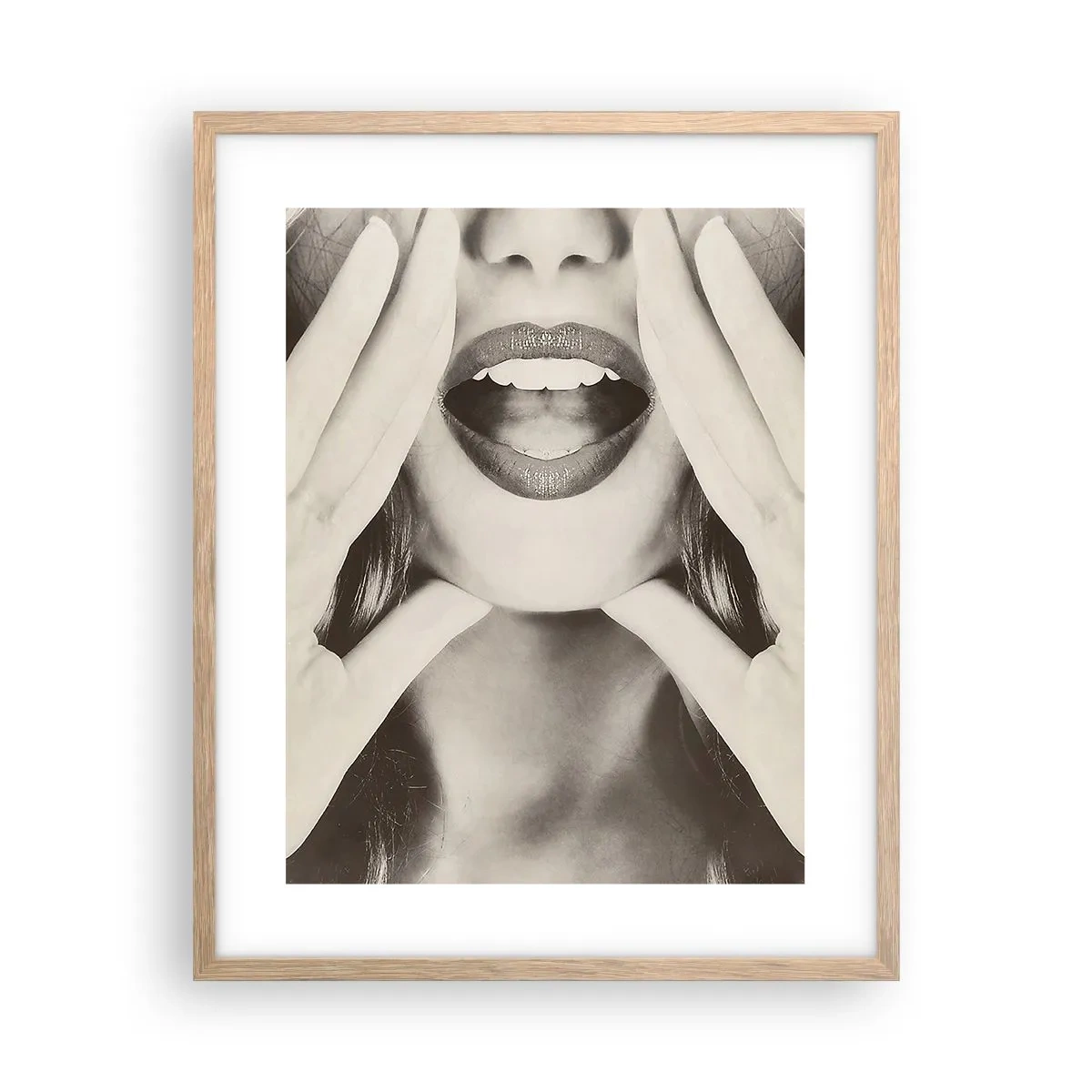 Poster în ramă de stejar deschis - Vin imediat! - 40x50 cm