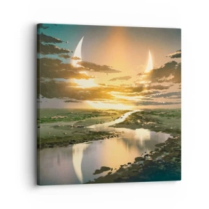 Tablou pe pânză - Undeva într-o galaxie foarte, foarte îndepărtată - 30x30 cm