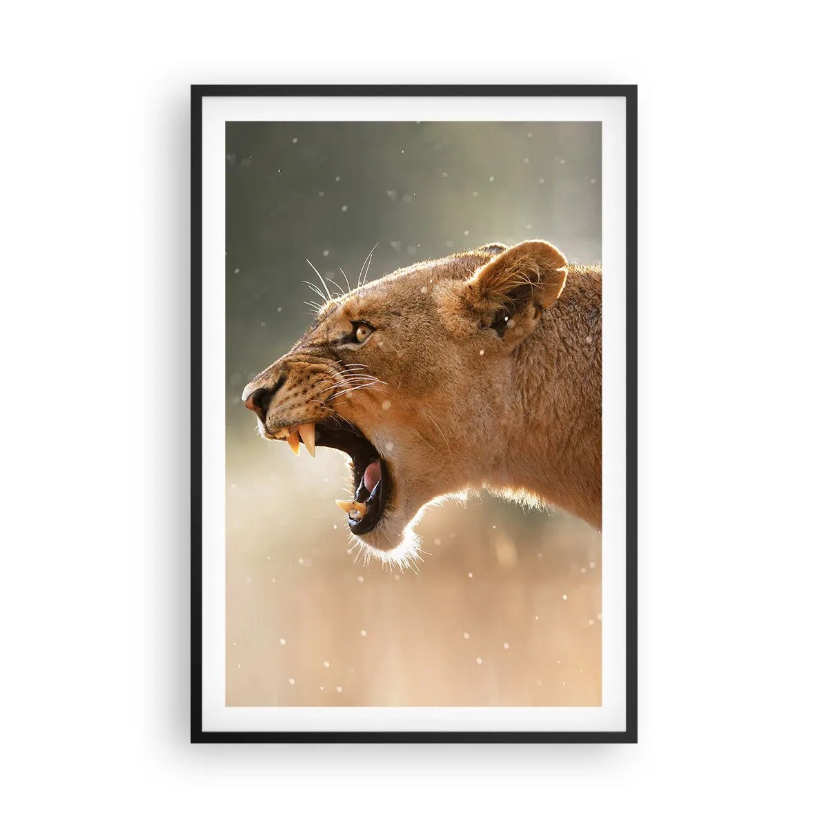 Poster în ramă neagră - Încearcă să nu asculți - 61x91 cm