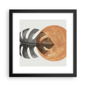 Poster în ramă neagră - Doar soarele - 30x30 cm