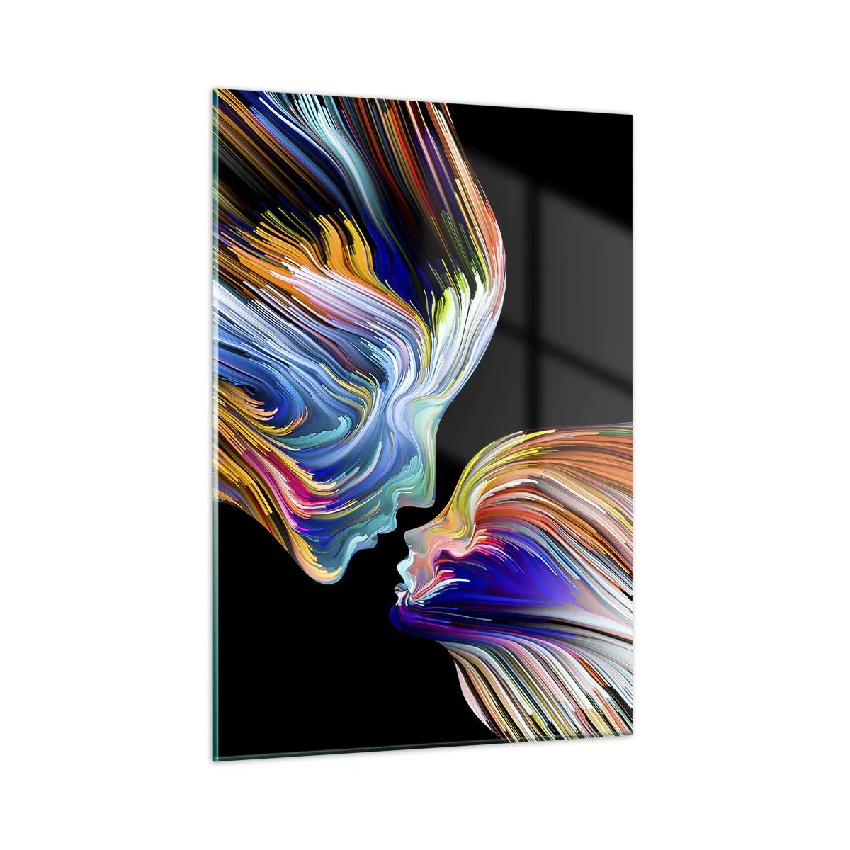 Tablou pe sticlă - Fuziune de energie și lumină - 50x70 cm
