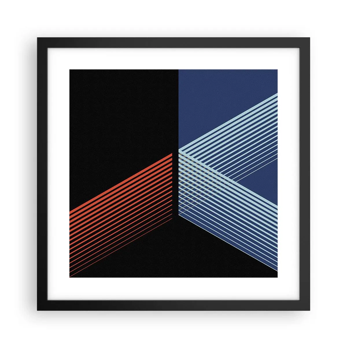 Poster în ramă neagră - O poveste simplă - 40x40 cm