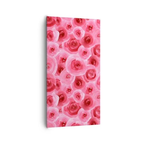 Tablou pe pânză - Trandafiri de sus în jos - 65x120 cm