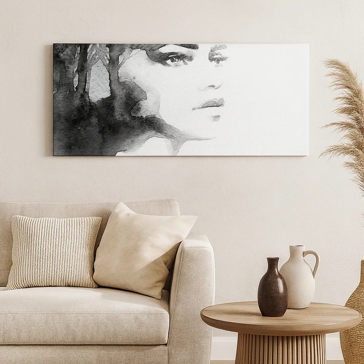 Tablou pe pânză - Creată de secrete și ceață - 30x30 cm