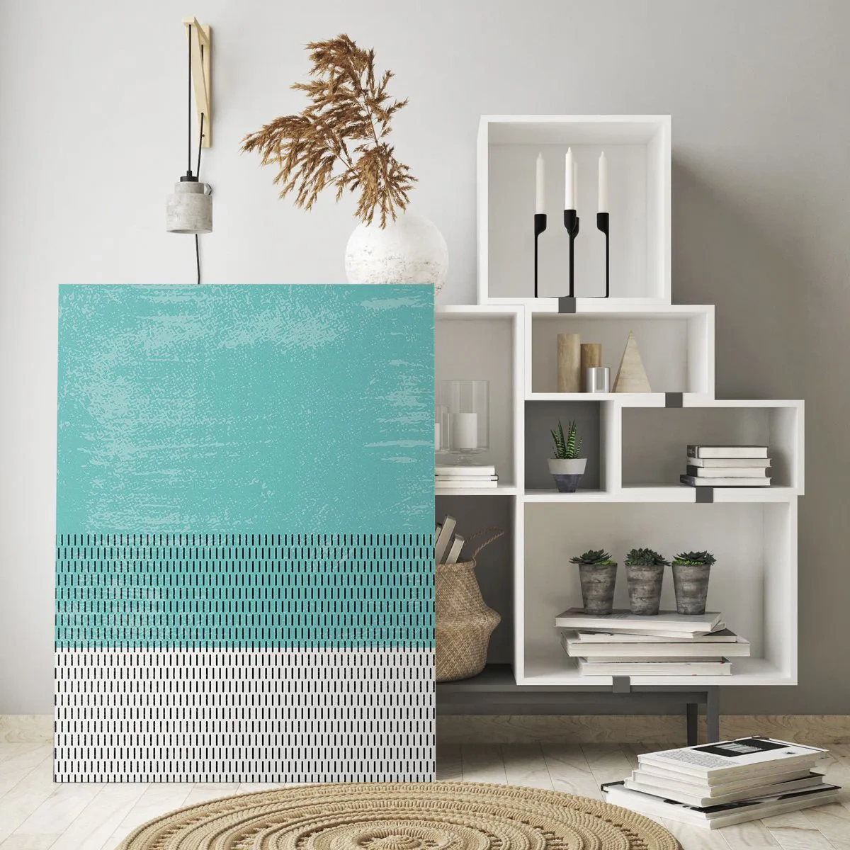 Tablou pe sticlă - Compoziție echilibrată - 50x70 cm