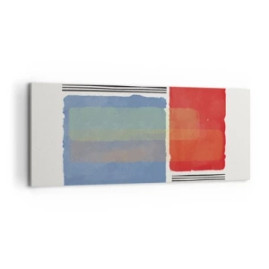 Tablou pe pânză - Spiritul și litera geometriei - 100x40 cm