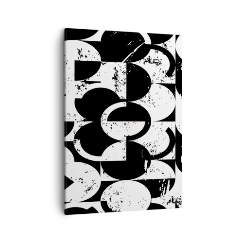 Tablou pe pânză - Albul e alb și negrul e negru - 50x70 cm