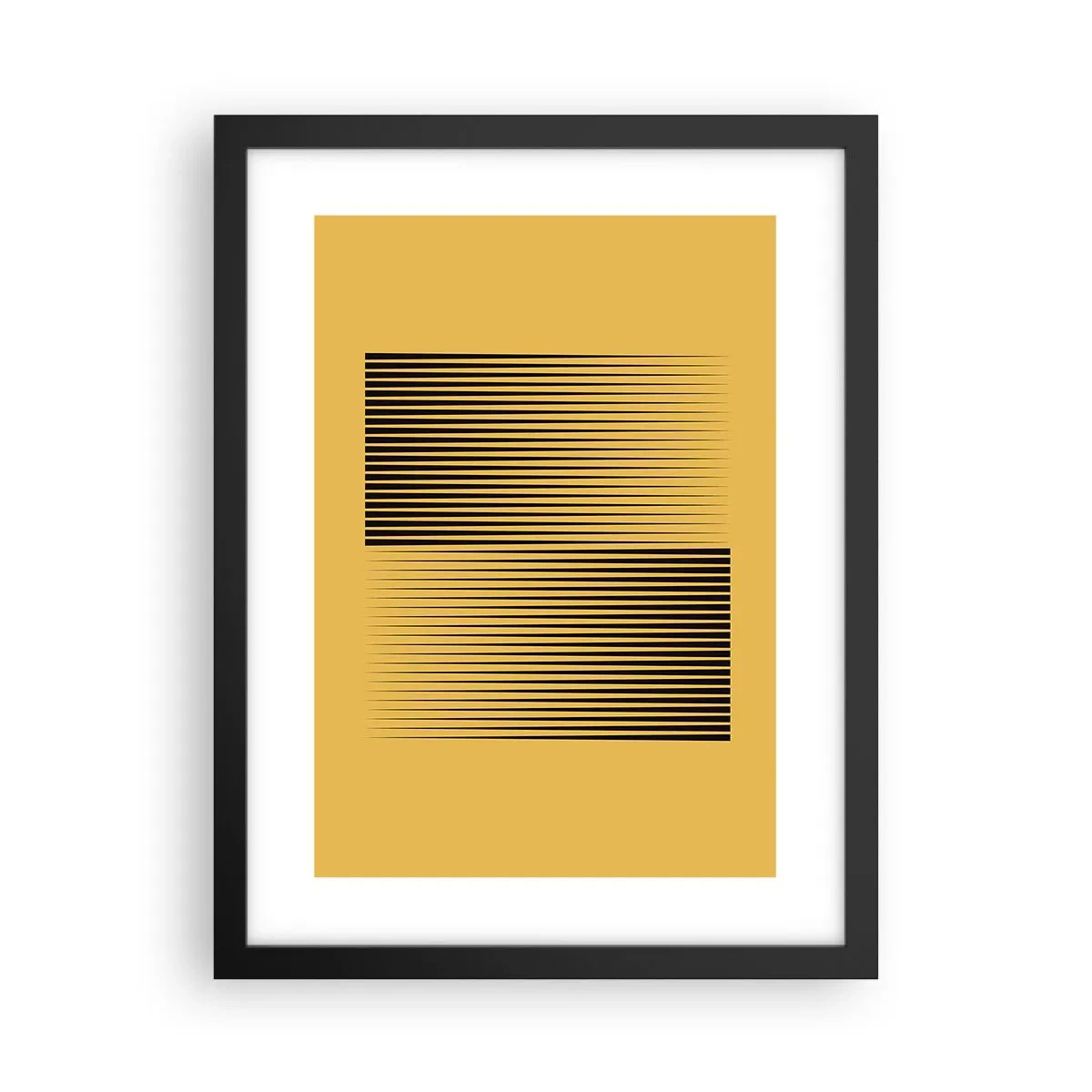 Poster în ramă neagră - Pătratul contrariilor - 30x40 cm