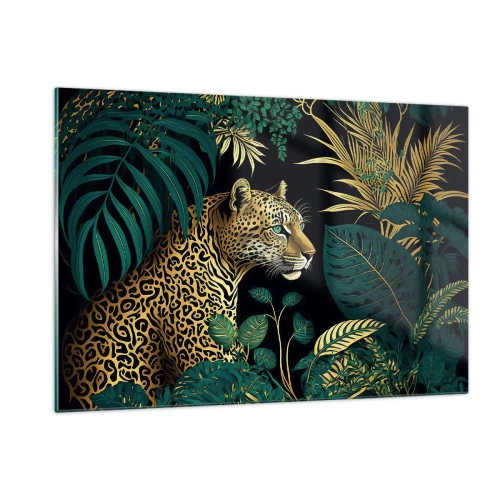 Tablou pe sticlă - Domnitorul junglei - 120x80 cm