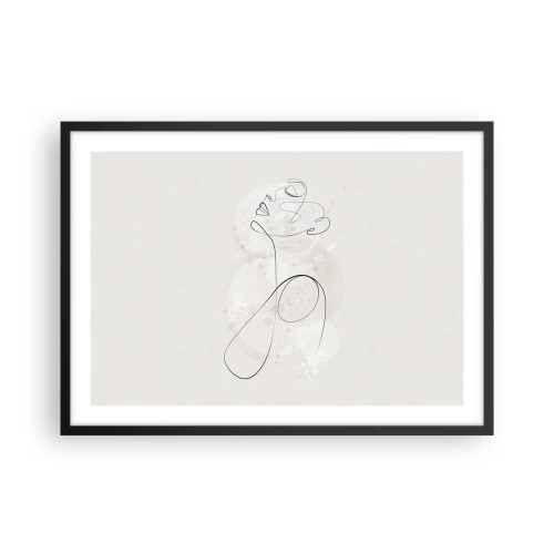 Poster în ramă neagră - Spirala frumuseții - 70x50 cm