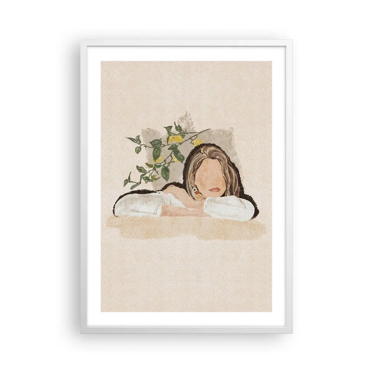 Poster în ramă albă - Frumusețea sudului - 50x70 cm