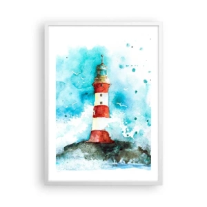 Poster în ramă albă - Unitatea forțelor naturii - 50x70 cm